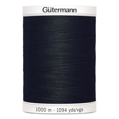 Gütermann Naaigaren 1000 m, kleur 000, zwart