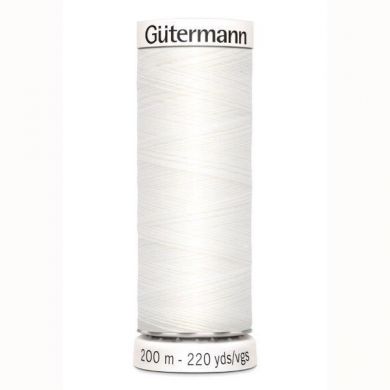 Gütermann Naaigaren 200 m, kleur 800 wit