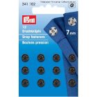 Drukkers 7 mm zwart, 12 stuks Prym