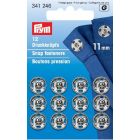 Drukkers 11 mm zilver, 12 stuks Prym