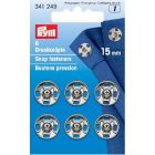 Drukkers 15 mm zilver, 6 stuks Prym