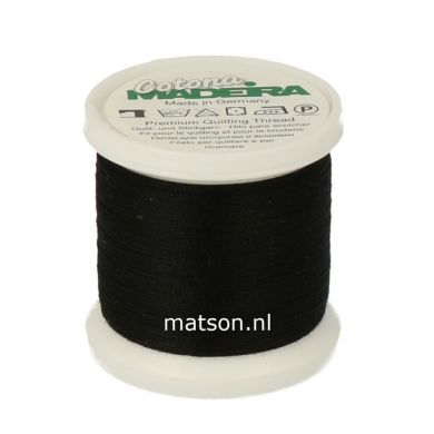 Madeira Cotona 200 m, kleur 500 zwart