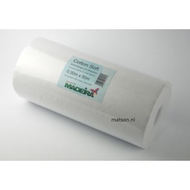 Madeira Cottonsoft wit 30 cm, rol 50 meter