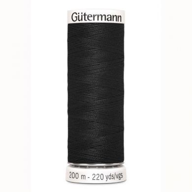 Gütermann Naaigaren 200 m, kleur 000 zwart