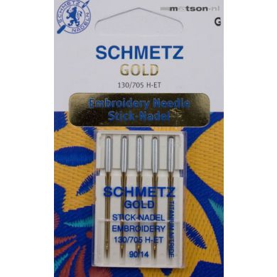 Schmetz Gold 90 Titanium Borduurnaalden