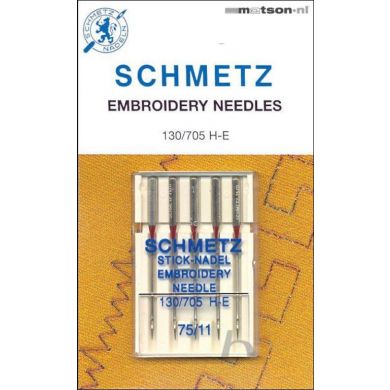 Schmetz borduurnaalden 75, 5 st