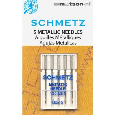 Schmetz naalden metallic 80, 5 st