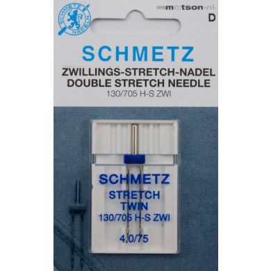 Schmetz naald tweeling stretch 4,0/75