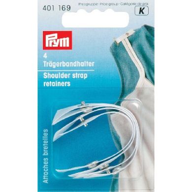 Prym Schouderbandhouder wit 4 stuks