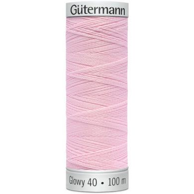 Gütermann Sulky Glowy 100 m, Kleur 3 Roze