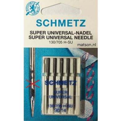 Super universal naald (anti plak) Schmetz dikte 90